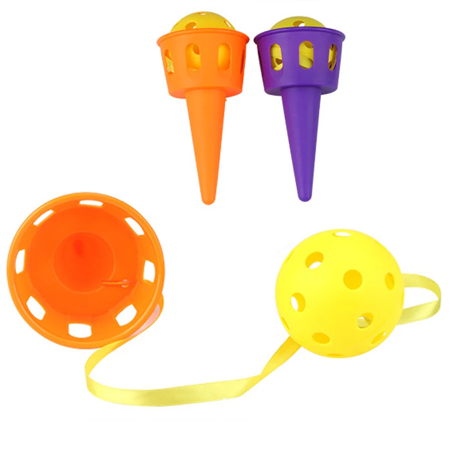 Дети начать поезд Kendama координата ловить мяч веселье наружные спортивные игрушки