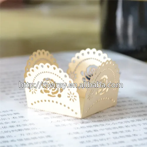 Милые красивые обертки для кексов лазерной резки мини фотообои свадебных