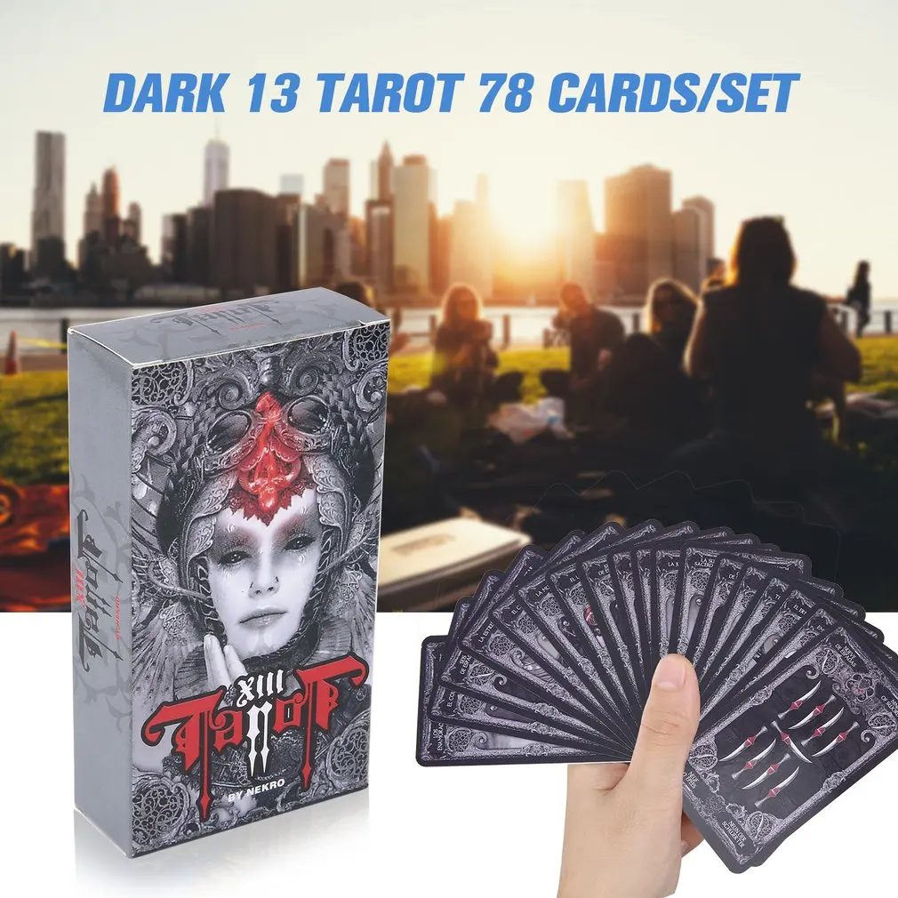 Волшебная темная 13 Таро Волшебная карточная игра Таро для личного использования настольная игра 48 карт колода и руководство
