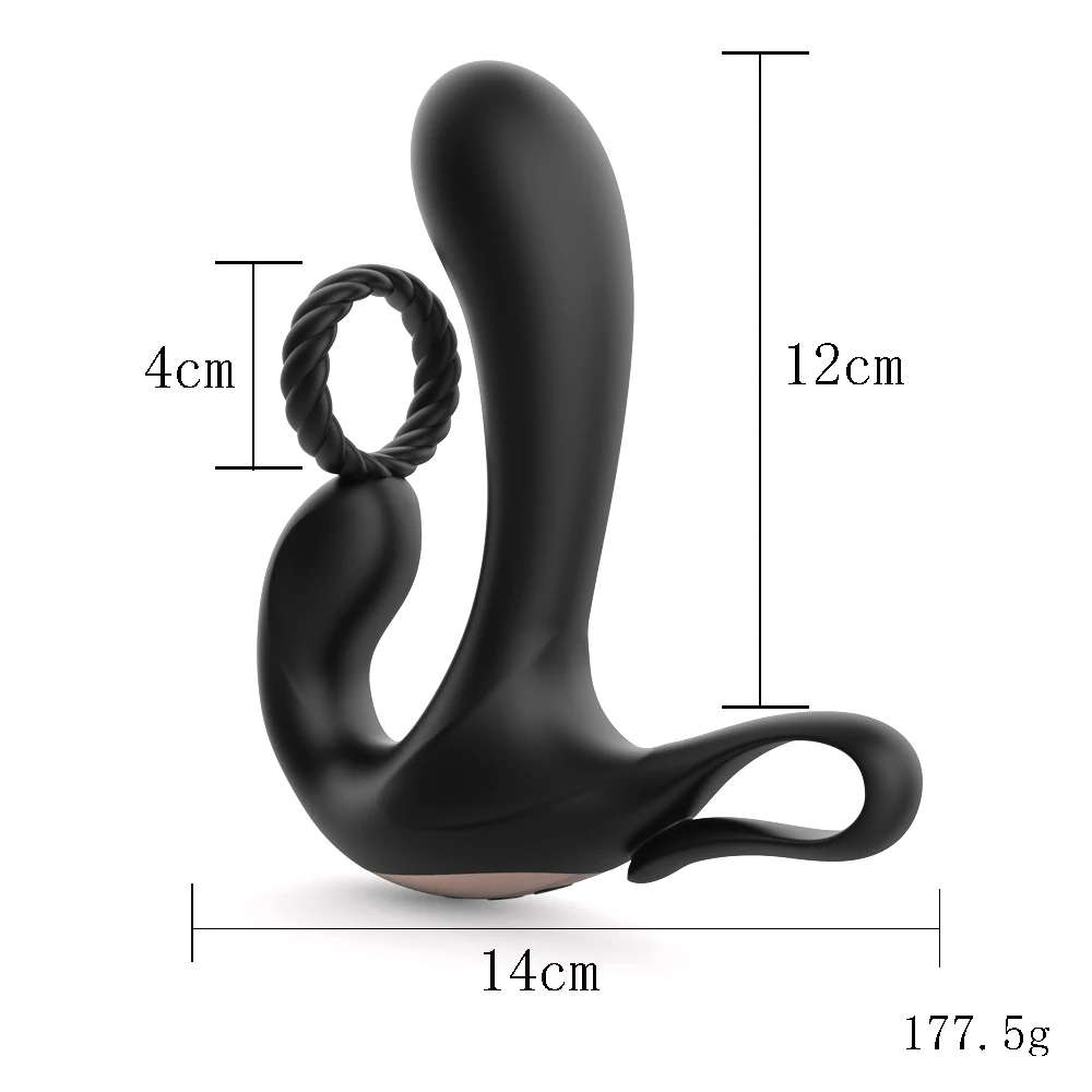 10 режимов мужской силиконовый массажер простаты Анальный Вибратор Анальная