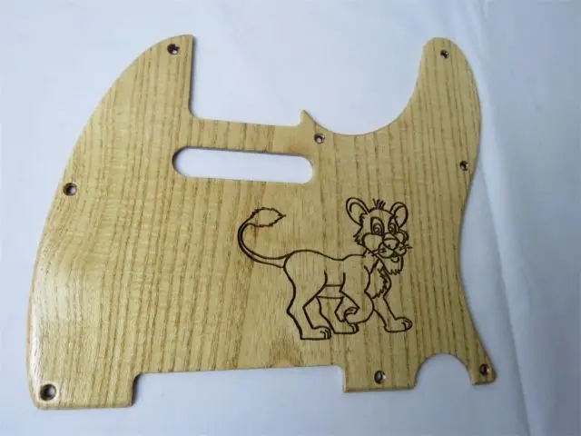 

1 шт. резная гитара ailanthus wood Telecaster Tele Pickguard #2292