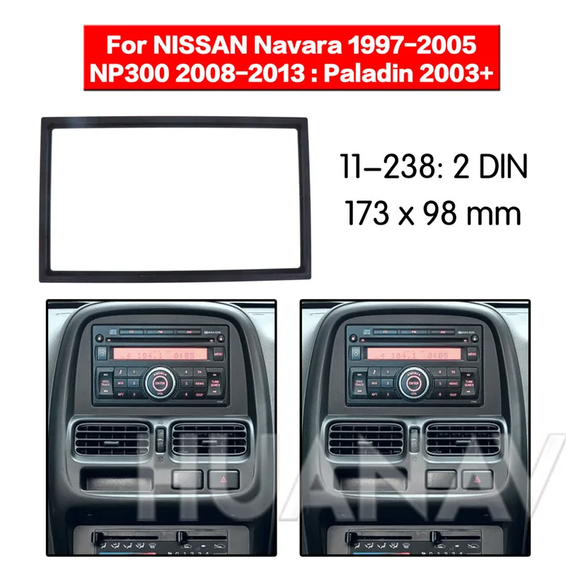 HUANAV автомобильный Радио стерео установка адаптер фасции Для 2003 + Nissan Paladin 2DIN рамка