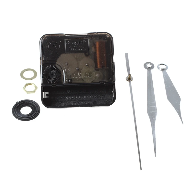Quartz clock Movement Mechanism 3 Black + Red Needle DIY Repair | Clock Parts &amp Accessories