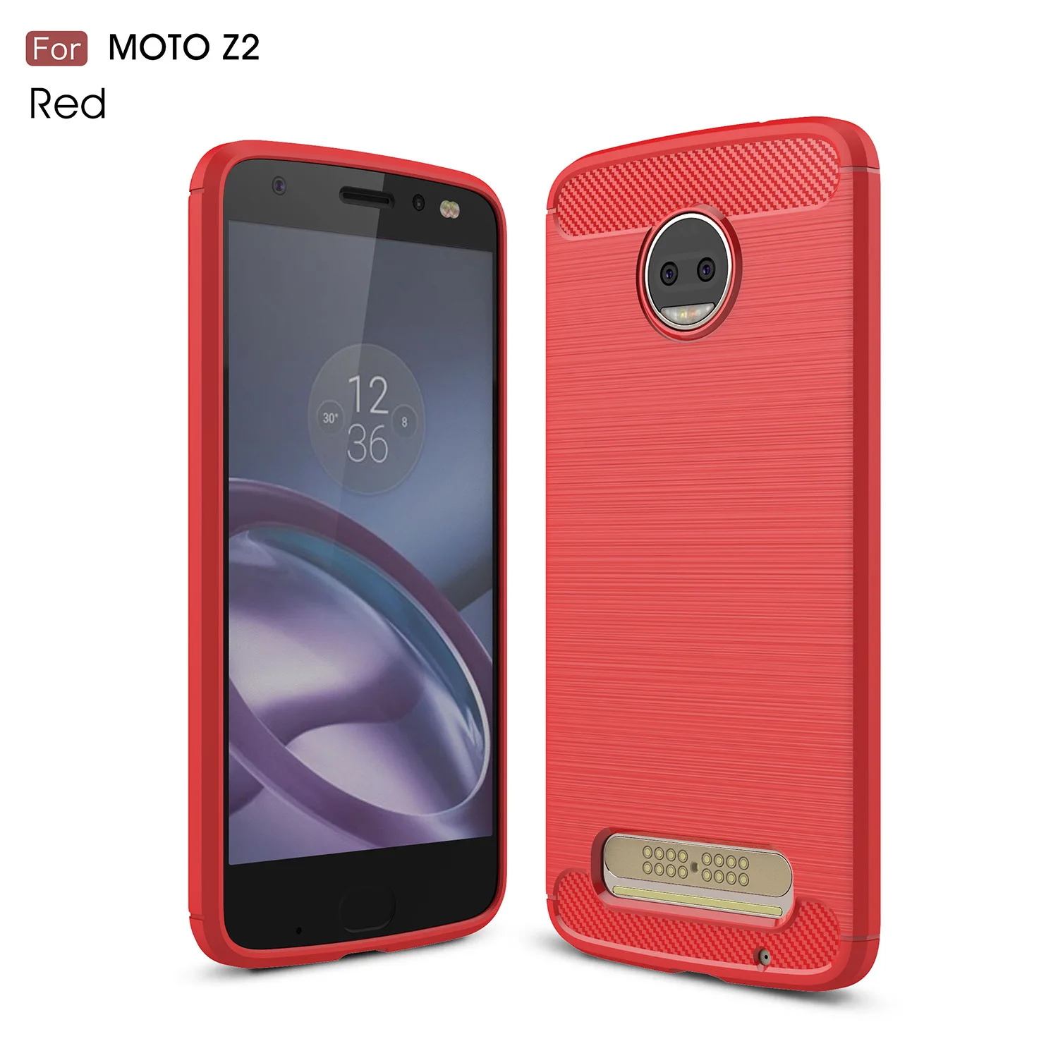 Мягкие TPU чехол для телефона Motorola Moto Z2 противоударный Анти-отпечатки матовый