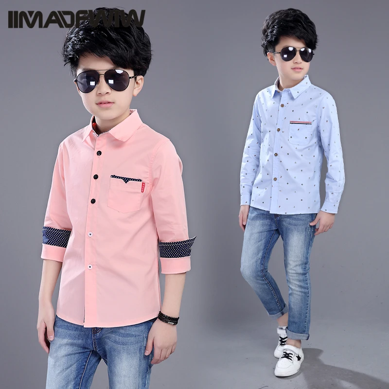 Летняя хлопковая рубашка для мальчиков новинка 2021 Корейская версия модная