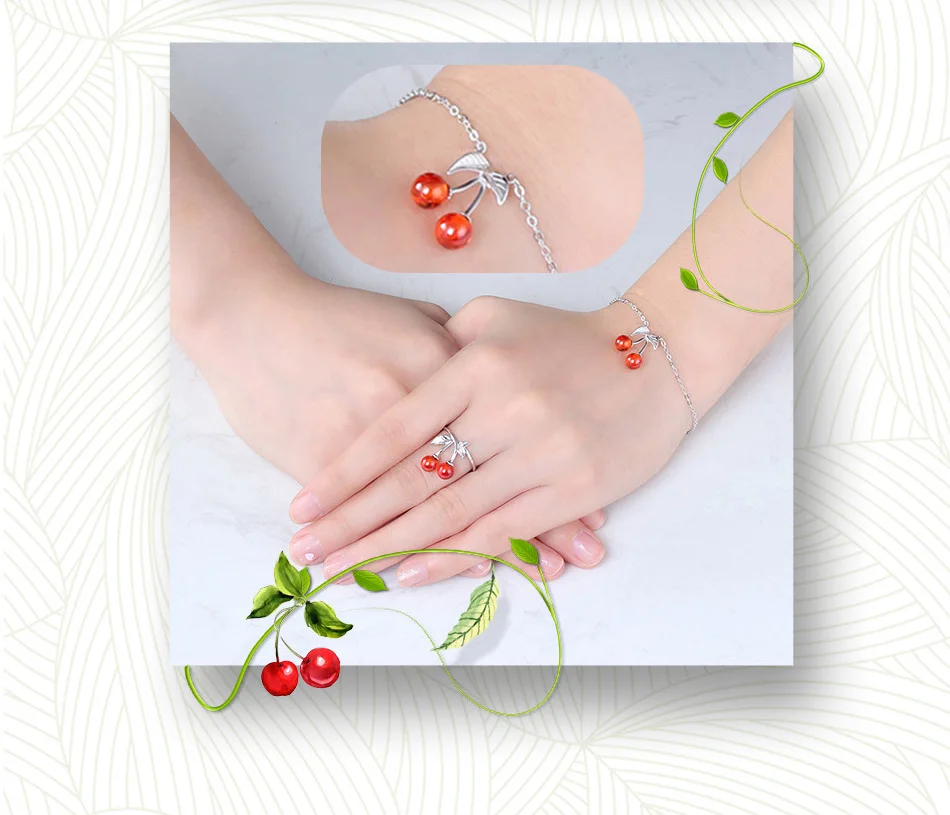 ORSA JEWELS Подлинная стерлингового серебра 925 женские браслеты Подвески с красным камнем натуральное серебро женские ювелирные изделия для вечеринок SB35