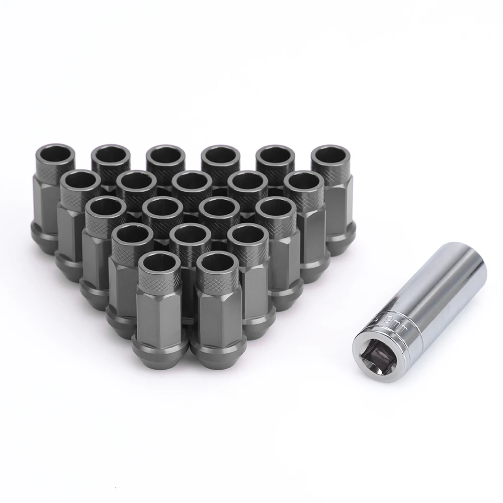 20 шт. гайки M14X1.5 M12X1.5 M12X1.25 аксессуары JDM Гоночный автомобиль модификация 7075 T6