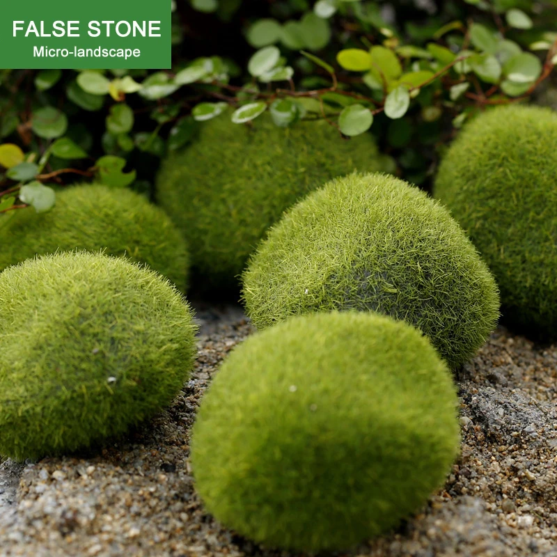 Искусственный Зеленый мох 3 шт. искусственный микроландшафтный камень