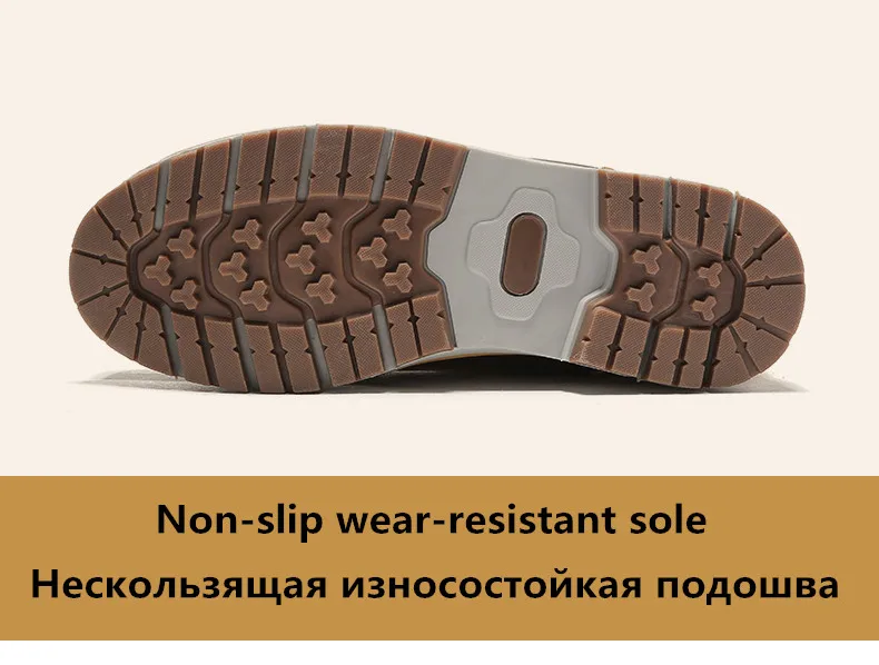 Mnalyo/очень теплые мужские зимние ботильоны из искусственной кожи; мужские зимние водонепроницаемые Нескользящие зимние ботинки; обувь в байкерском стиле для отдыха