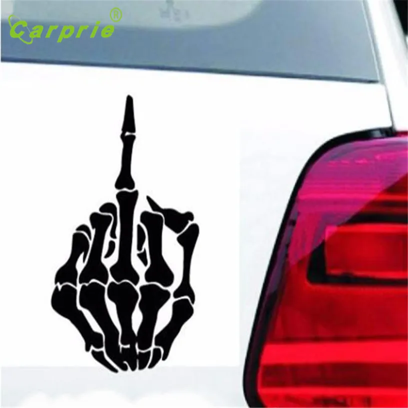 2019 Hot Selling Skull Middle Finger Car Stickers Window Decorative Sticker Funny Decal Gift Jul 5 | Автомобили и мотоциклы