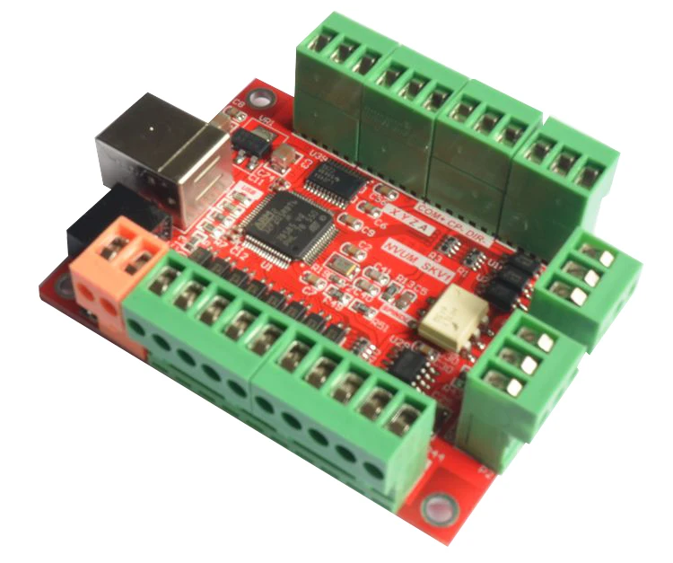 ЧПУ USB 4 Ось Mach3 100 кГц движения Управление карты Breakout совета 12 24 В для