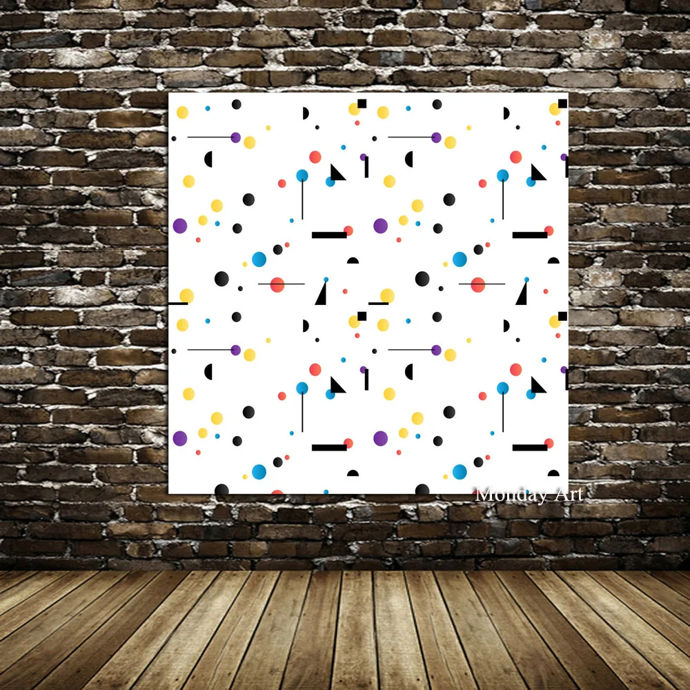 Абстрактная роспись 100% на холсте ручная картина в стиле Wassily Kandinsky Современная