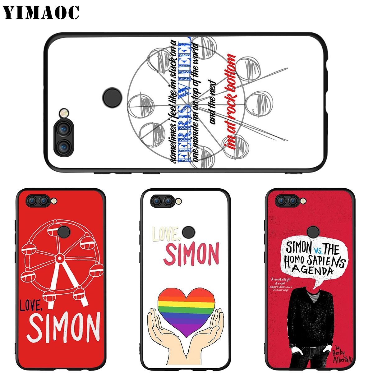 Чехол YIMAOC Love Simon для Huawei Mate 10 P8 P9 P10 P20 P30 P Smart Lite Pro Mini 2017 | Мобильные телефоны и