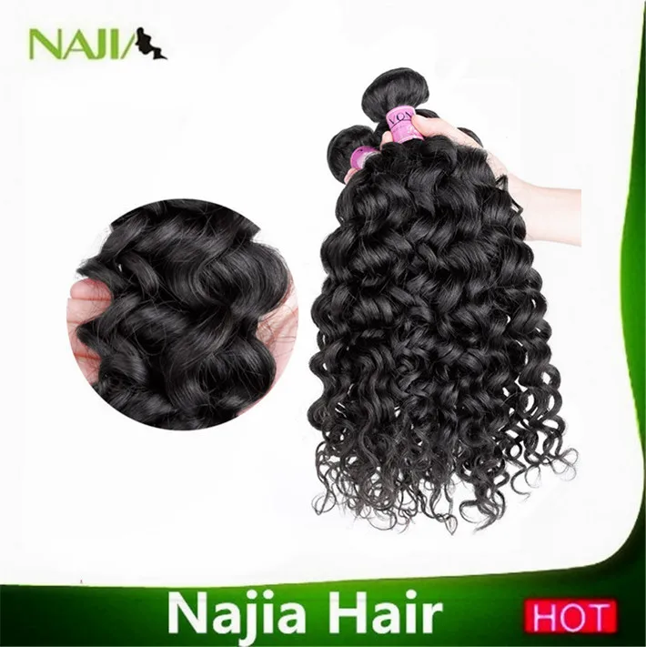 2014on sale ideal hair for women 6a grade Star Style Cheap Brazil-ian Wet and wavy mixed 3 bundles hu-man deep curly wave |