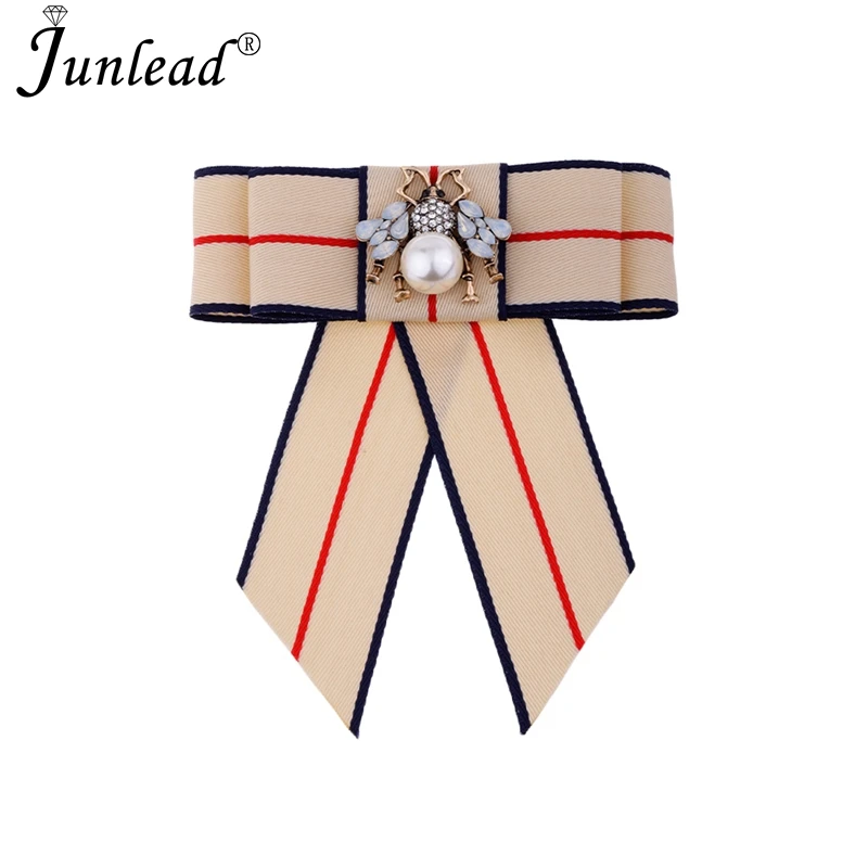 Junlead/модные банты с бантиком и галстуком-бабочкой милая лента Пчелой тканевый