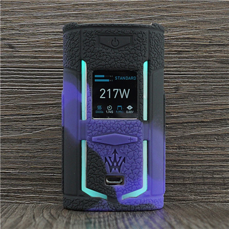 2 шт. текстура чехол скин для VOOPOO X217 217 (Ш) x древесные TC Box Mod Защитный Силиконовый