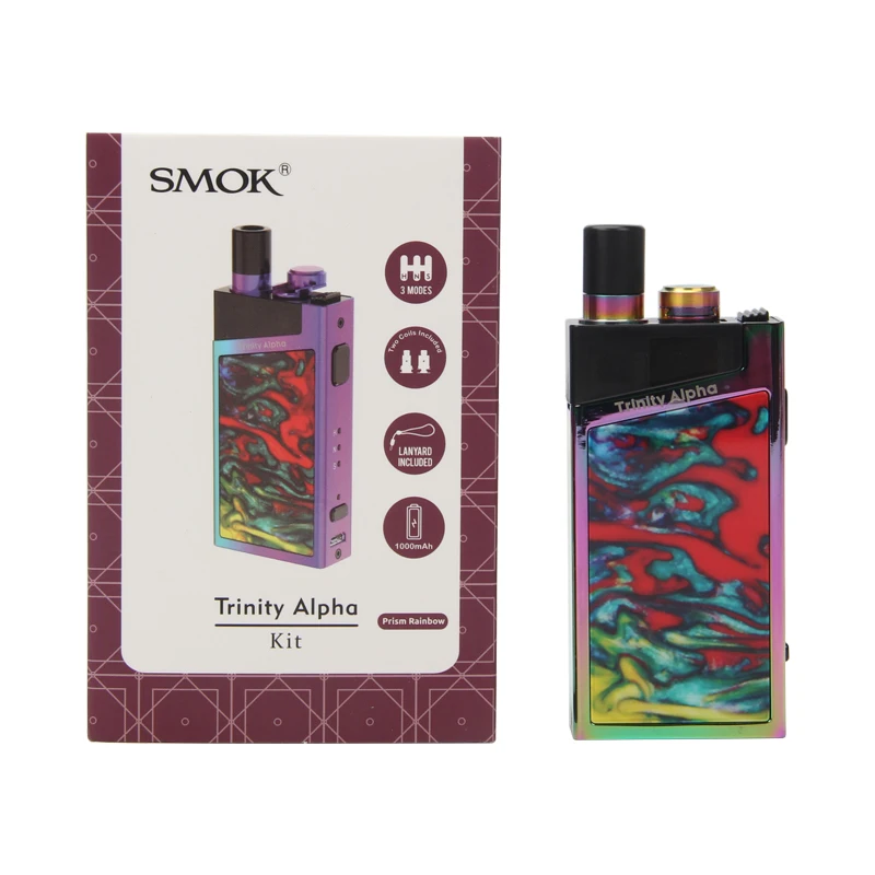 Оригинальный набор SMOK Trinity Alpha Pod электронная сигарета Vape 1000 мАч аккумулятор 2 8 мл