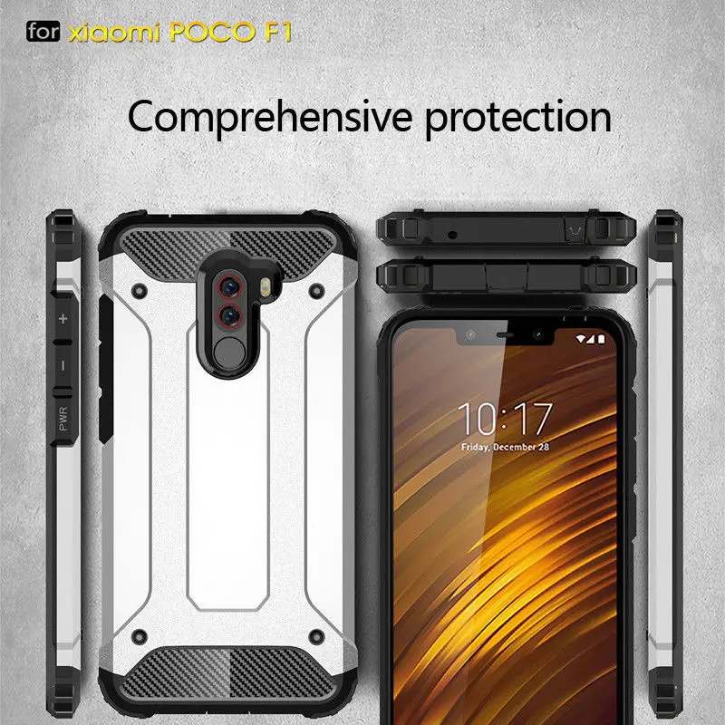 For Xiaomi PocoPhone F1 Redmi Note 5 Pro Case Mi Max 3 2 A1 A2 8 SE 6X Rugged Armor Protective Cover 6 5A 6A S2 |