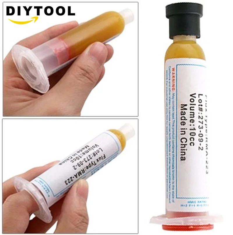 DIY паяльная паста 10cc флюсовая Смазка RMA223 RMA-223 для чипов компьютера телефона LED BGA SMD PGA PCB инструмент для ремонта