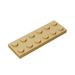 BuildMOC совместимые сборы частицы 3795 2x6 для строительных блоков детали сделай сам