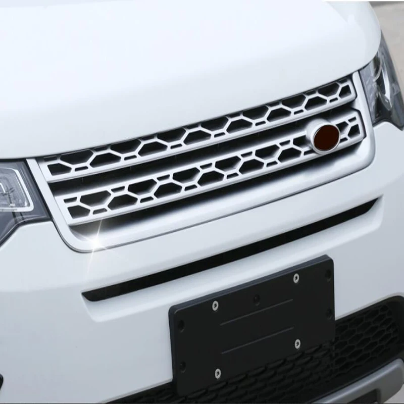 

Роскошный хромированный АБС-пластик для передней решетки капота автомобиля Landrover Discovery 2015, 1 шт., декоративный чехол, отделка, Аксессуары для стайлинга автомобиля