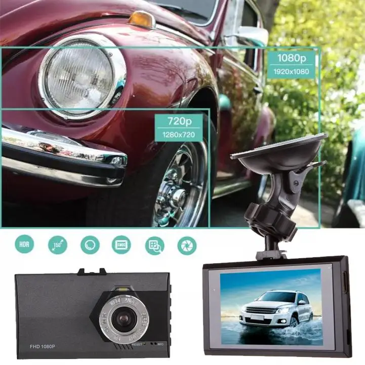 Esddi 3 &quotFull HD 1080 P автомобиль авто DVR камера G сенсор Автомобильный видеорегистратор