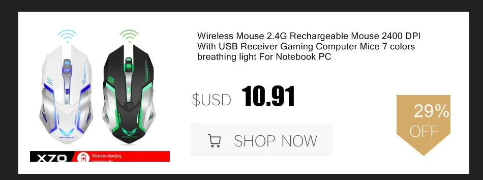 Игровой Мышь Регулируемая 1200/1600/2400/3200/5500 Точек на дюйм USB Проводная оптико-электронный мыши 6 кнопок красочные свечение для портативных ПК в офисе