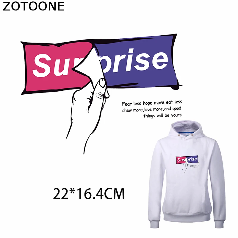 Нашивка ZOTOONE с сюрпризом для футболки термоклейкие нашивки на одежду забавные