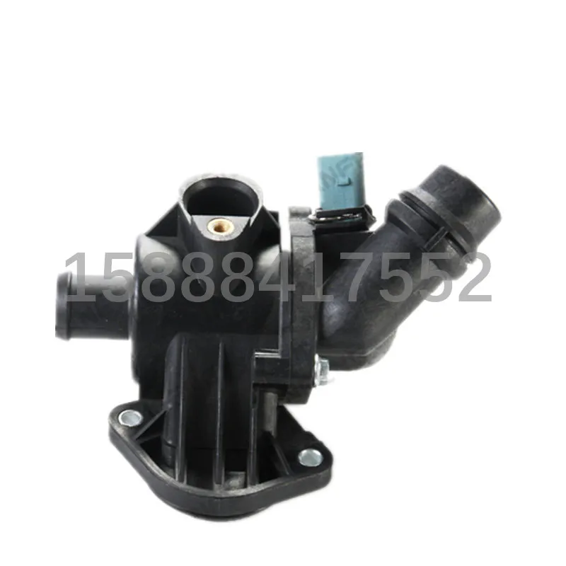 

1pcs Auto cooling system thermostat housing thermostat cover Thermostat Coolant Water Outlet 06B121111K 06B 121 111K