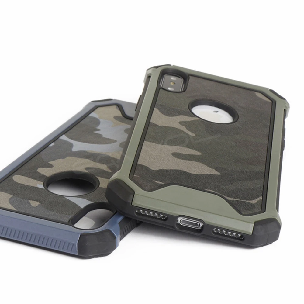 Eqvvol 3 In1 Army Green Camouflage Case For iPhone X 8 7 Plus Soft TPU Silicon Phone Cases Back Cover 6 6s 5s SE | Мобильные