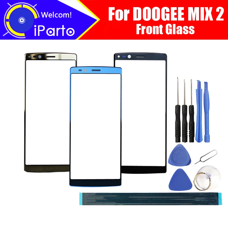 Стекло для переднего экрана DOOGEE MIX 2 100% оригинальное стекло сенсорного Внешний