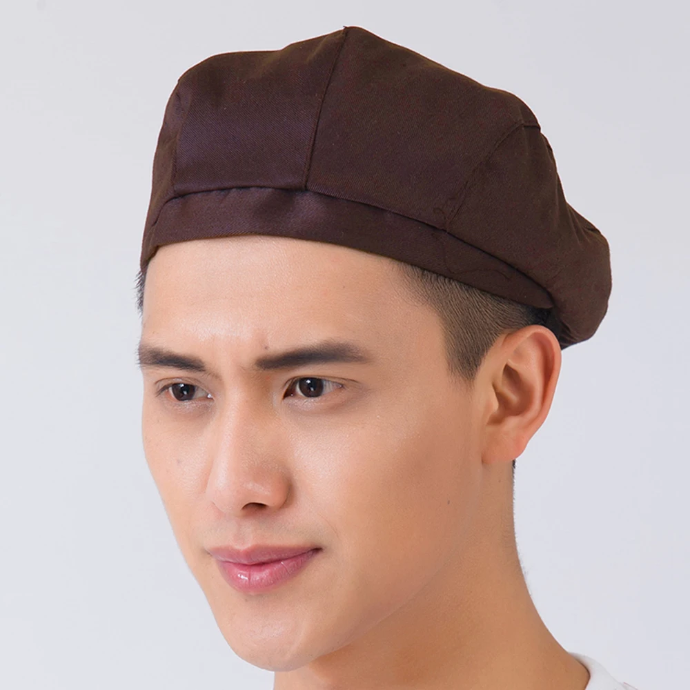

Food Service Cafe Bar Waiter Beret Restaurant Kitchen Workwear Baking Cap Breathable Forward Cap chef hats High quality Chef Hat