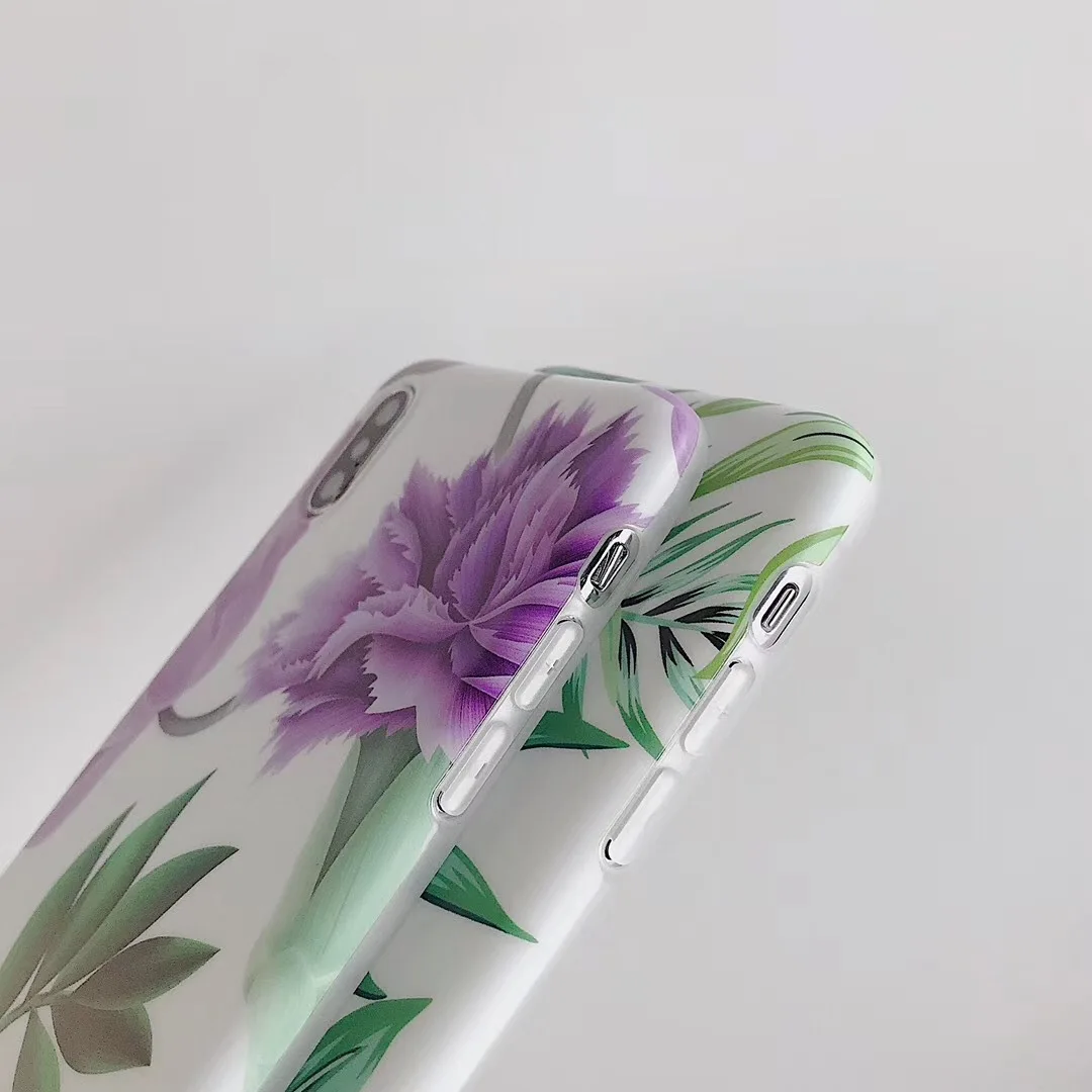 DECOCASE красивый цветок Лето краткое Силиконовые чехол для телефона iphone 6 6s 7 8 плюс X