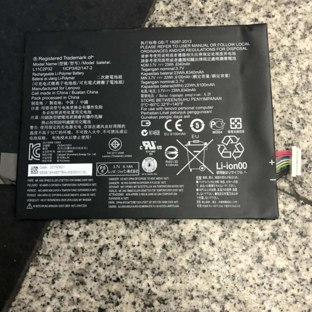 Ночной клуб... 100% первоначально ПК Замена Батарея 6350 мАч для lenovo IdeaTab S6000 Idea Tab S600H