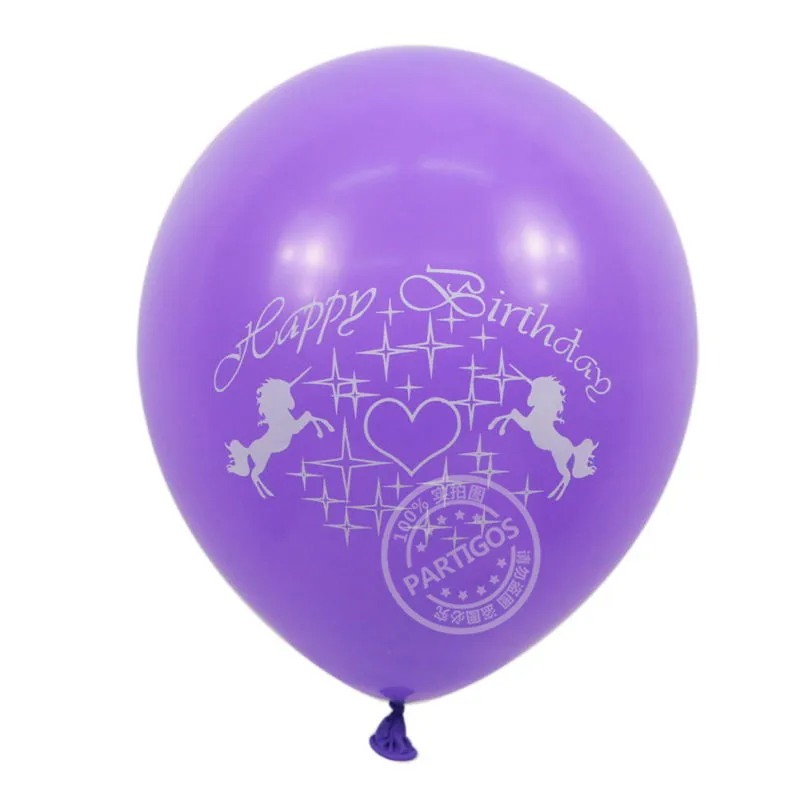 NEW ARRIVE 20pcs/lot Unicorn Balloons Party Supplies Latex Kids Cartoon Animal Horse Float Globe Birthday Decor | Дом и сад