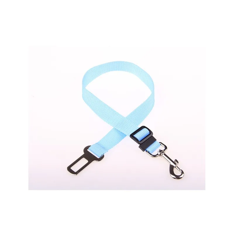 Sky blue Ремень безопасности для автомобиля для домашних собак, регулируемый ремень безопасности для собак, щенков, кошек в автомобиле - Цвет: Sky blue