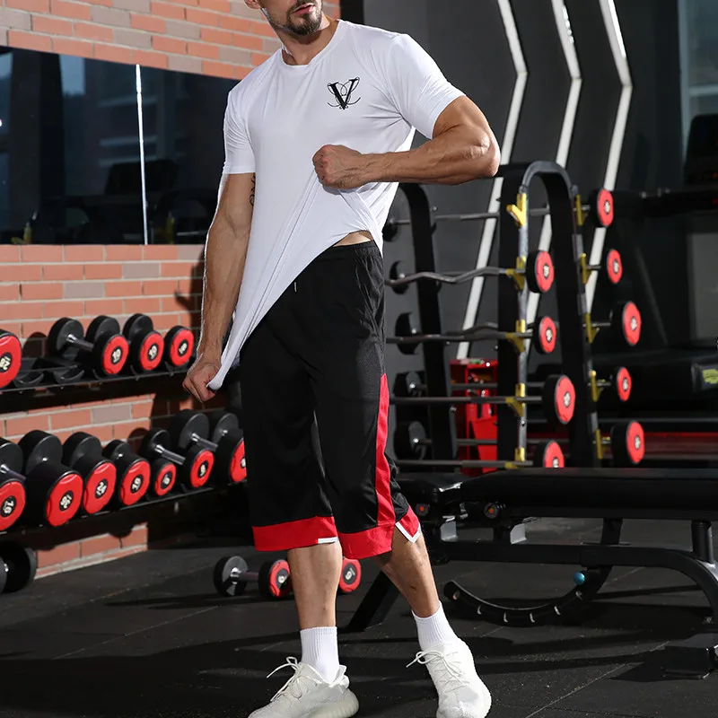 Мужские спортивные шорты GYMLOCKER компрессионные быстросохнущие облегающие штаны