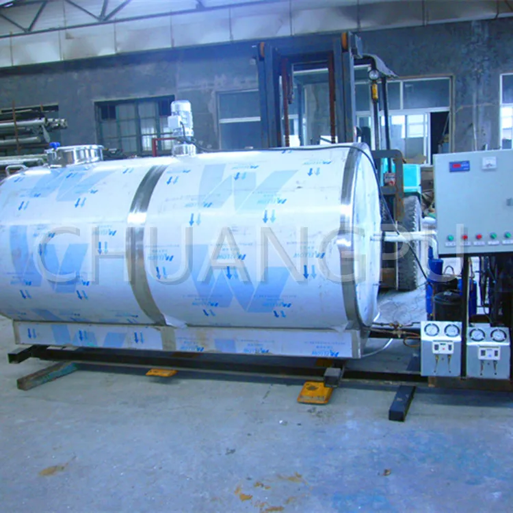 8000liter Double Wall Stainless Steel304 Material Milk Cooling Tank for Sale