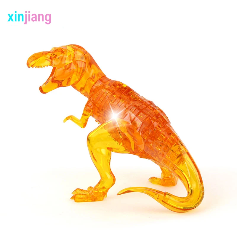 

50PCS DIY 3D Dinosaur Crystal Puzzle Assembly Dinosaur Model Building Jigsaw Toys Adult Kids Decoration Puzzle Gift Toys