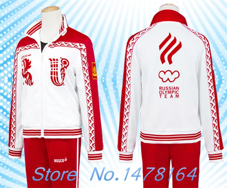 Новый Yuri on ICE Viktor спортивный костюм Никифорова Yuri! На ледяную форму куртка пальто
