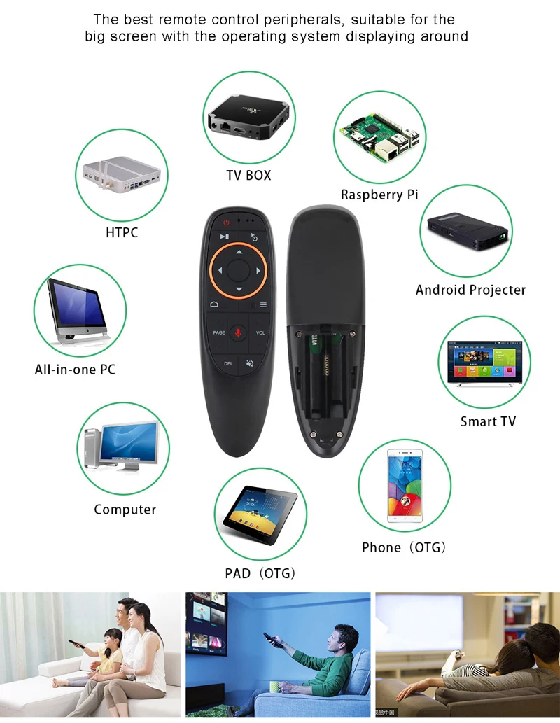 G10 Air mouse G10S Голосовое управление 2,4 ГГц беспроводной с гироскопом зондирования игры Голосовое управление умный пульт дистанционного управления для Android tv BOX
