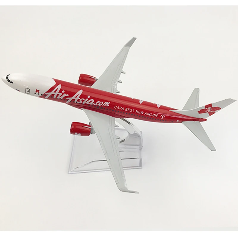 AirAsia Boeing 737 самолет 16 см металлический сплав литья под давлением 1:400 игрушечные модели самолетов для детей модель аэроплана MX22
