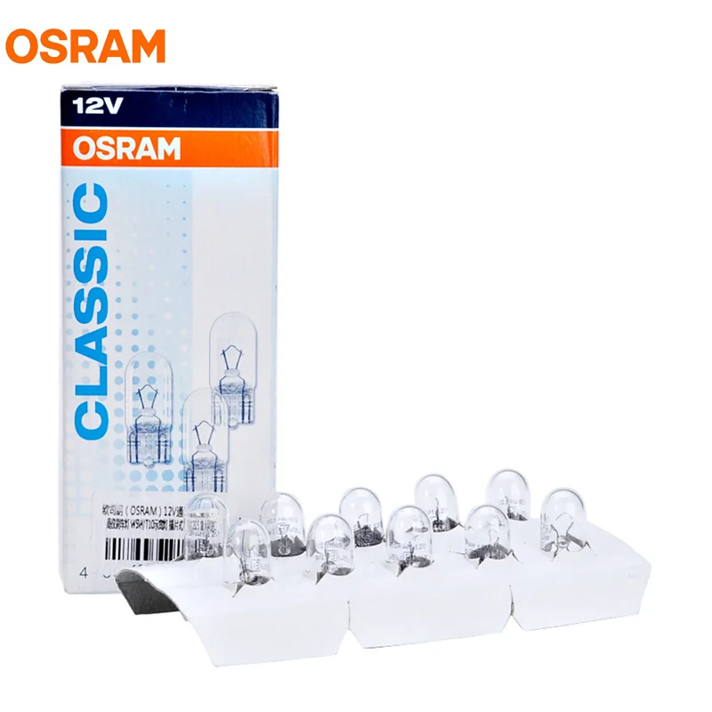 10 шт. OSRAM T10 2825 12 В 5 Вт W2.1x9.5d W5W оригинальный линейный светильник для салона