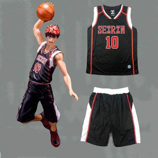 Новинка корзина Kuroko/Kuroko no basuke II Kagami Taiga SEIRIN черный/красный косплей костюм Джерси №