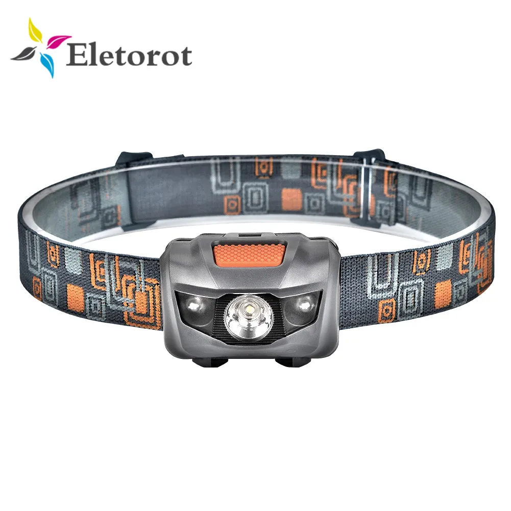 Eletorot 800 люмен R3 + 2LED мини налобный фонарь 4 режима наружная Фара Водонепроницаемый