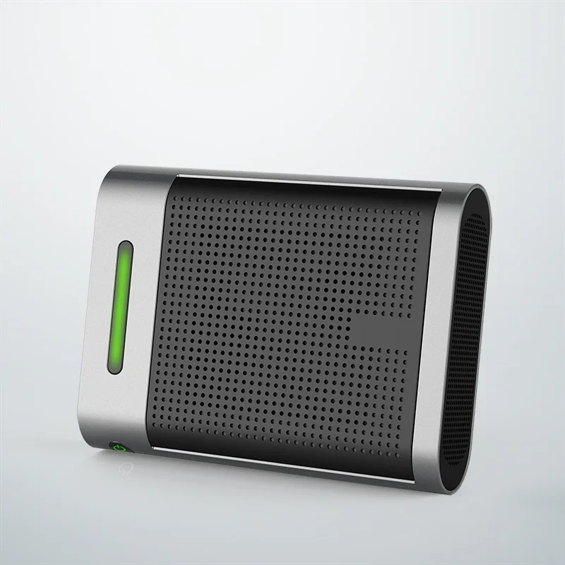 Air Purifier Silver Автомобильный мини-очиститель воздуха с настоящим HEPA фильтром, автомобильный освежитель воздуха для удаления пыли, пыльцы, дыма и неприятных запахов, ионный очиститель воздуха для дома - Цвет: Air Purifier Silver