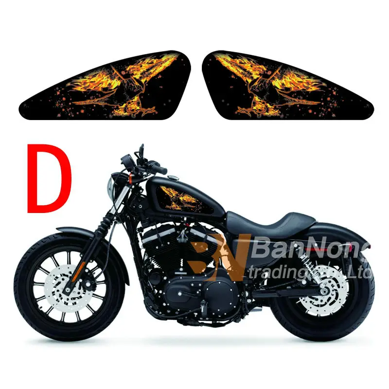 Наклейки для топливного бака мотоцикла Harley Sporters XL 883 1200 X/V/R/N/L/C XR1200 48 72|motorcycle fuel tank
