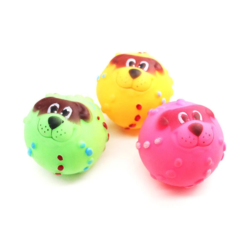 Творческий взгляд звук мяч собаки пищалка для щенят игрушка-пищалка забавные