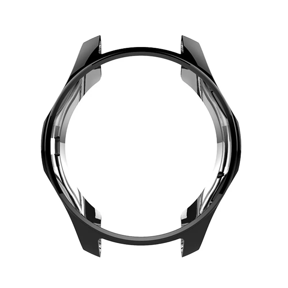 BK Модный умный чехол для samsung Galaxy Watch 46 мм, Ультратонкий защитный чехол из ТПУ с покрытием, Прямая поставка l1109#2 - Цвет: BK
