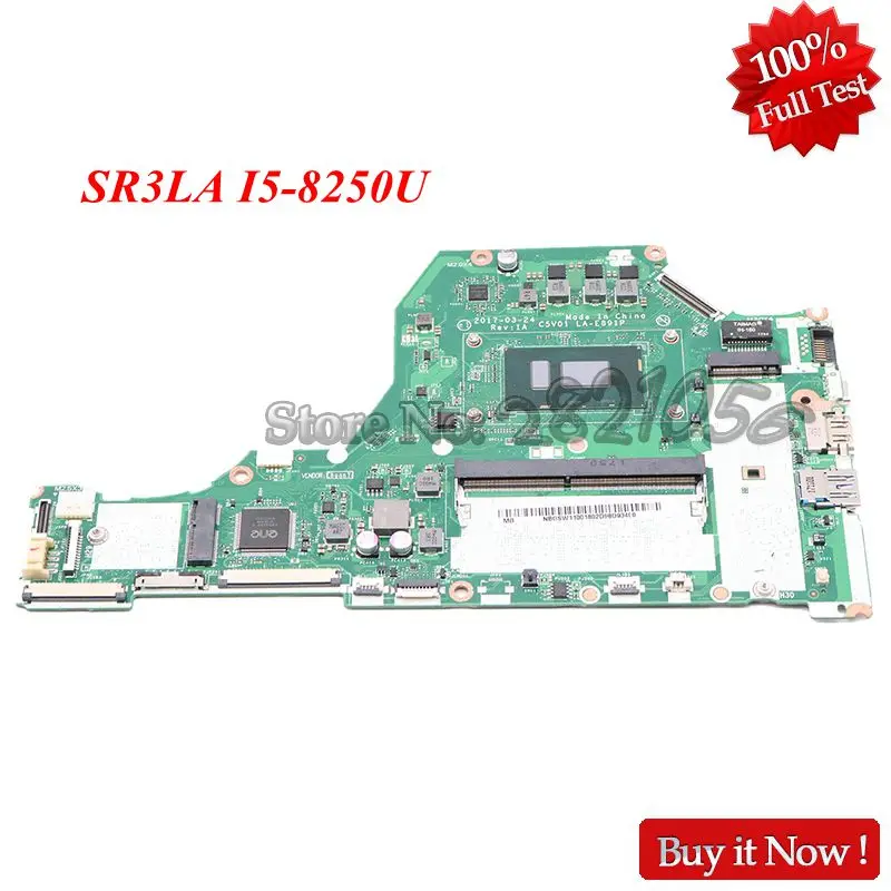 NOKOTION C5V01 LA-E891P материнская плата для acer aspire A515 A515-51 материнская плата для ноутбука NBGSW11001 NB. GSW11.001 SR3LA I5-8250U процессор